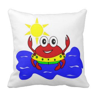 funny crab Pillow