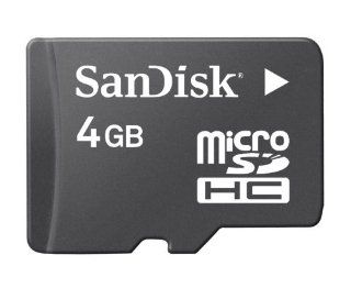 SanDisk 4GB microSD Memory Card for RIM BlackBerry 8900 Curve, 8350i Curve, Storm 9530, Pearl Flip 8220, 9000 Bold, 8110 Pearl, 8330 Curve, 8120 Pearl, 8130 Pearl, 8310 Curve, 8320 Curve, 8820, 8300 Curve, 8830 Smartphone Cell Phones & Accessories