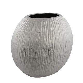 Silver Titanium Texture Vase