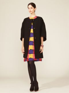 Wool Pintucked Drop Shoulder Coat by Marni