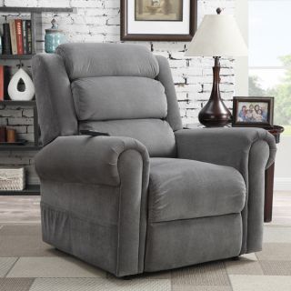 At Home Designs Murphy Frosted Grey Power Lift Recliner