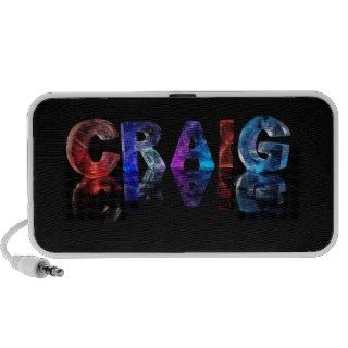 The Name Craig in 3D Lights  Speakers