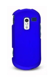 Samsung R570 Messager III Rubberized Shield Hard Case   Blue Cell Phones & Accessories