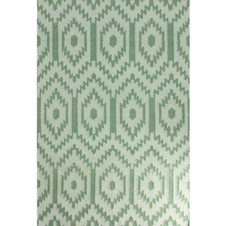 Nuloom Flat Woven Wool Green Rug (5 X 8)