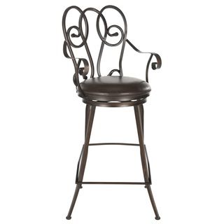 Safavieh Montrouge Brown Barstool