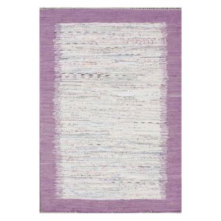 Nuloom Handmade Mona Kilim Flatweave Lavender Rug (8 X 10)