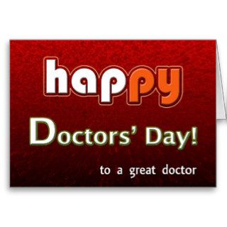 Happy Doctors' Bright And Colorful Cards