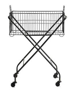 iron basket on wheels by nordal by idea home co