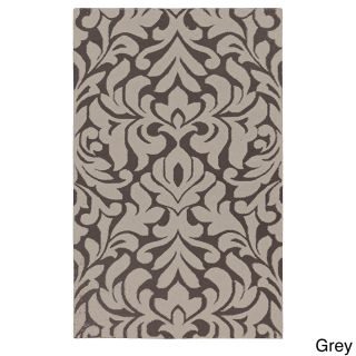 Hand woven Market Place Transitional Damask Rug (5 X 8)