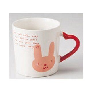 mug kbu784 18 572 [3.15 x 3.15 inch  240 cc] Japanese tabletop kitchen dish Mugs animal (rabbit ) Heart deposit mug [8 x 8cm ? 240 cc ] Cafe cafe Tableware restaurant business kbu784 18 572 Kitchen & Dining