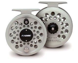 Fly Logic Premium Series Fly Fishing Fly Reel FLP567/P 5   6   7 Line Weight Aluminum Disc Drag Flyreel  Platinum Color Made In USA  Spinning Fishing Reels  Sports & Outdoors