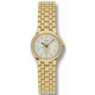 Women Watch Pulsar PRS568XGL Dress Gold Tone Guadalupe Stainless Steel White Dia Watches