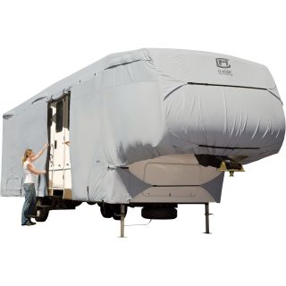 Classic Accessories Permapo 5th Wheel Cover — Gray, Fits 20ft.-23ft. 5th Wheelers  RV   Camper Covers