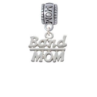 Silver "Band Mom" Mom Charm Bead [Jewelry] Delight Jewelry Delight Jewelry Jewelry