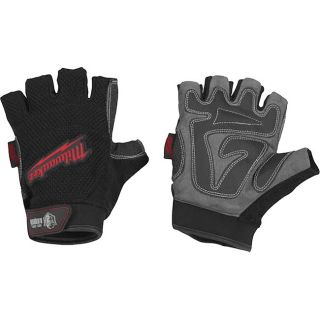 Milwaukee Milwaukee Fingerless Work Gloves (mens Xx large) Black Size XL