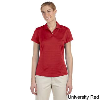 Adidas Adidas Womens Climalite Textured Short Sleeve Polo Red Size XXL (18)