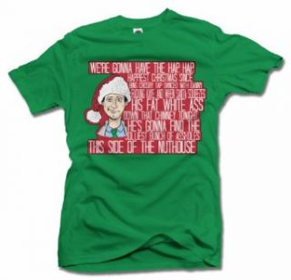 Men's Clark Griswold Rant Funny Green Christmas T Shirt Clothing