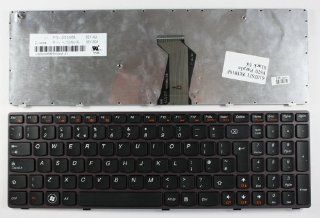 IBM Lenovo IdeaPad V570 Purple Frame Black UK Replacement Laptop Keyboard Computers & Accessories