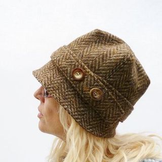 traditional tweed cloche hat by moaning minnie