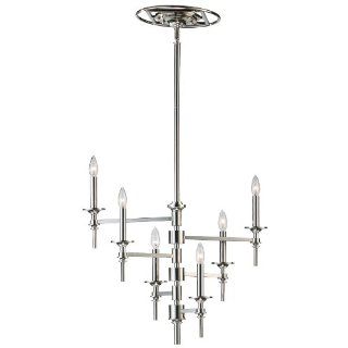 Cyan Designs 04180 Chandelier with No Shades, Polished Nickel Finish    