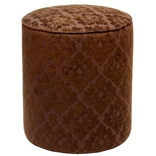 Santa Barbara Coffee Damask Ottoman