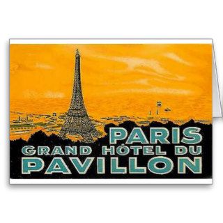 Vintage Travel Posters   Label   I love Paris Cards