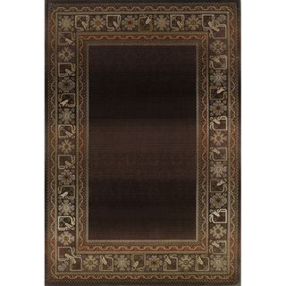 Generations Brown/ Green Rug (23 X 45)