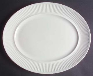 Johnson Brothers Athena 15 Oval Serving Platter, Fine China Dinnerware   White,