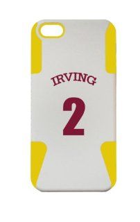 PLASTIC & SILICONE YELLOW CASE FOR IPHONE 5, CAVS KYRIE IRVING COVER Cell Phones & Accessories