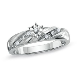 Diamond Accent Miracle Engagement Ring in 10K White Gold   Zales
