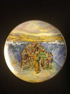 "The Parting of the Red Sea" By Artist Yiannis Koutsis Collector Plate IV of the Bible Series "The Promised Land"  Commemorative Plates  