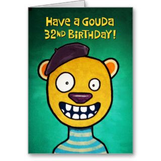 Funny 32nd Birthday Card for Her