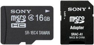 Sony SR16A4   Flash memory card ( microSDHC to SD adapter included )   16 GB   Class 4   microSDHC   for Action Cam HDR AS10, HDR AS15, Handycam HDR CX250E, HDR PJ580V, HDR PJ580VE Computers & Accessories