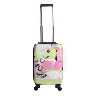 Neocover 20 inch Carry on Fun Pastels Hardside Spinner Upright Suitcase