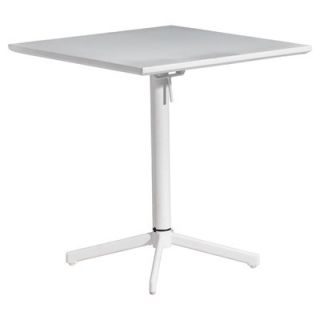 dCOR design Big Wave 27.6 Square Folding Table 70304 Color White