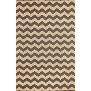 Geometric Stripe Outdoor Area Rug (411 X 76)