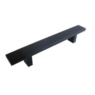 Contemporary 8 inch Rectangular Matte Black Cabinet Bar Pulls (case Of 4)