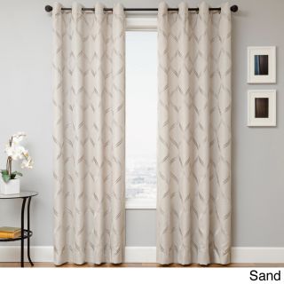 Softline Home Fashions Roxy Grommet Top Curtain Panel Cream Size 54 x 84