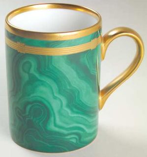 Christian Dior Gaudron Malachite Green Mug, Fine China Dinnerware   Green Marble