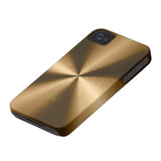 Metallic Copper Tones Stainless Steel Look iPhone 4 Case Mate Case