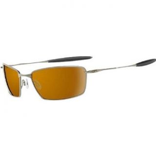 Oakley Square Whisker Sunglasses 12 969 Platinum Frame With Bronze Polarized Lens Clothing