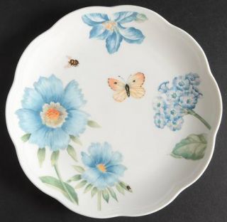 Lenox China Butterfly Meadow Blue Salad/Dessert Plate, Fine China Dinnerware   B