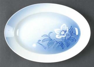 Bing & Grondahl Christmas Rose 10 Oval Serving Platter, Fine China Dinnerware  