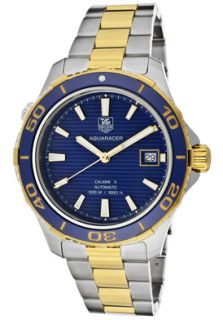 Tag Heuer WAK2120.BB0835  Watches,Mens Aquaracer Automatic Blue Dial Two Tone Stainless Steel, Casual Tag Heuer Automatic Watches