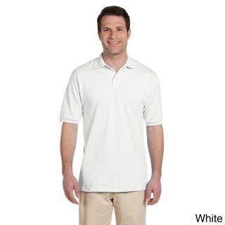 Jerzees Jerzees Mens 50/50 Spotsheild Jersey Polo Shirt White Size XXL
