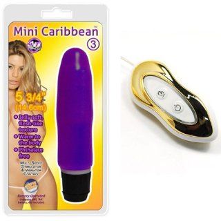 Mini Caribbean #3 Smooth   Purple and Peanut Vibrator Combo Health & Personal Care