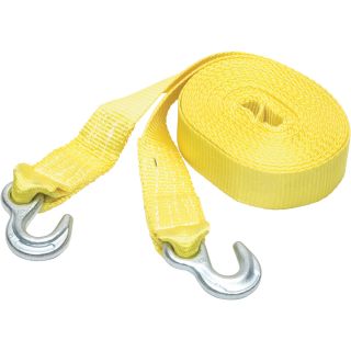 SmartStraps Heavy-Duty Tow Strap with Hooks — 20ft.L, 9000-Lb. Breaking Strength, Yellow, Model# 131  Tow Chains, Ropes   Straps