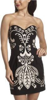 French Connection Women's Delicious Damask Dress, Blk/Great Wht, 6