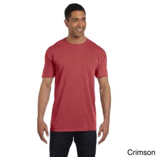 Comfort Colors 6.1 ounce Garment dyed Pocket T shirt Red Size XXL