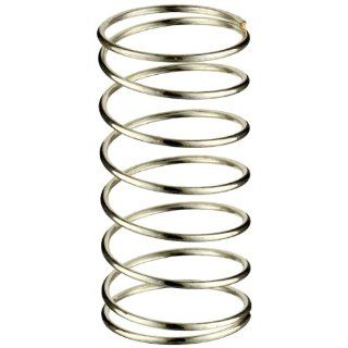 Silver Coated Beryllium Copper Compression Spring .594" OD x .032" Wire Size x 1.240" Free Length